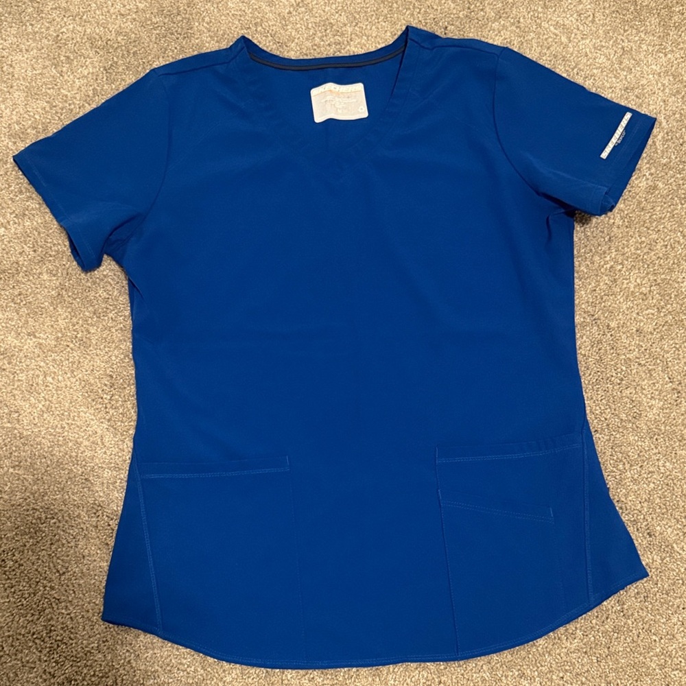 Women's Blue V-neck scrub set